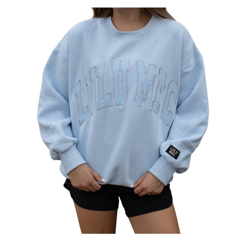 Lulu Mac Sweater - Light Blue Mono