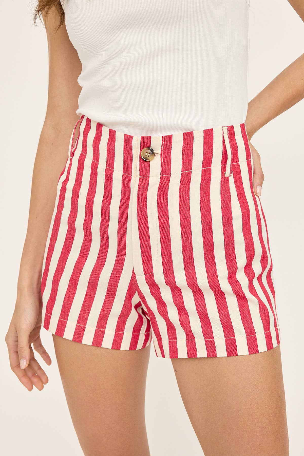 Cherry Stripe Short