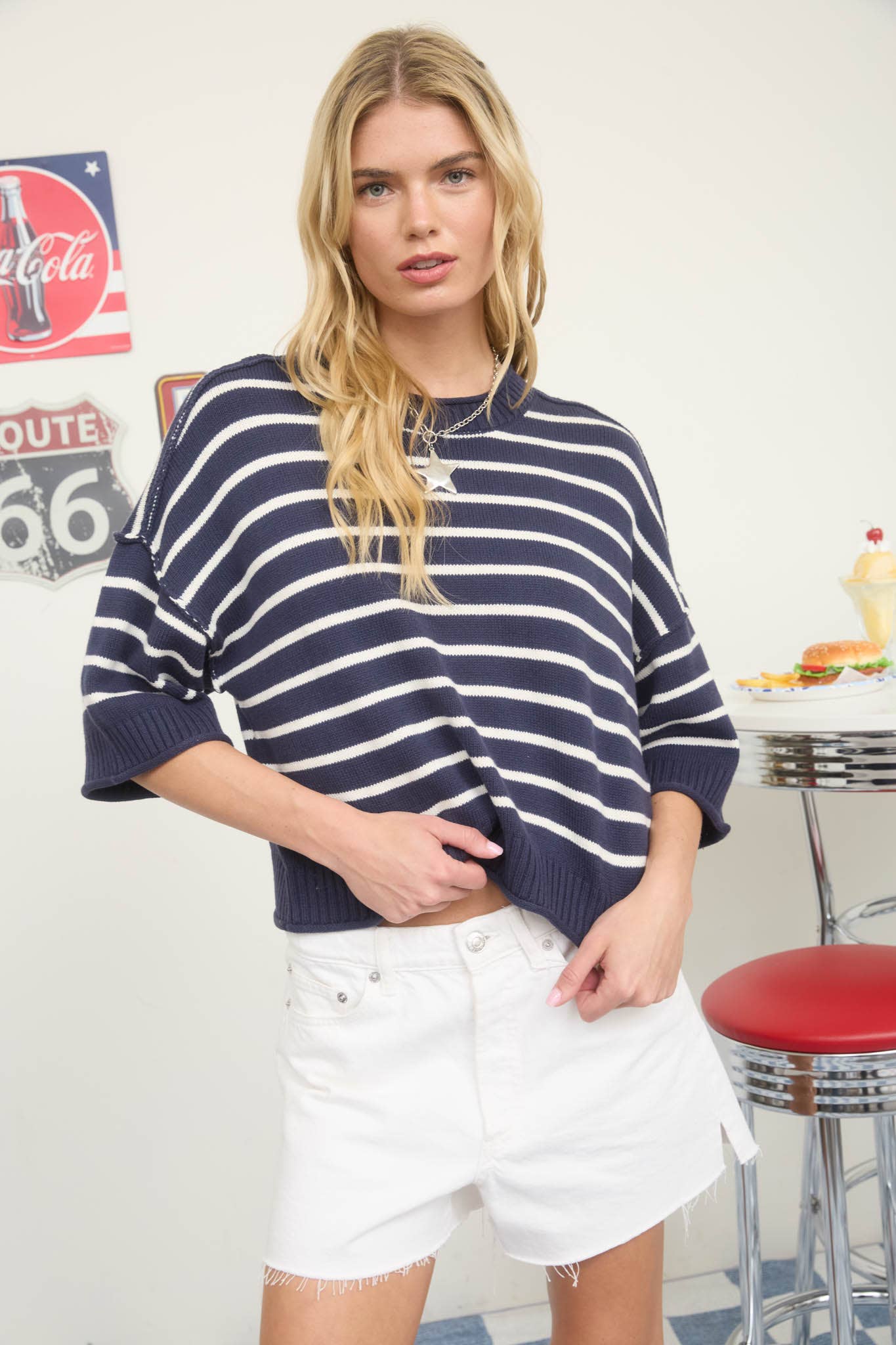 Cropped Knit Top