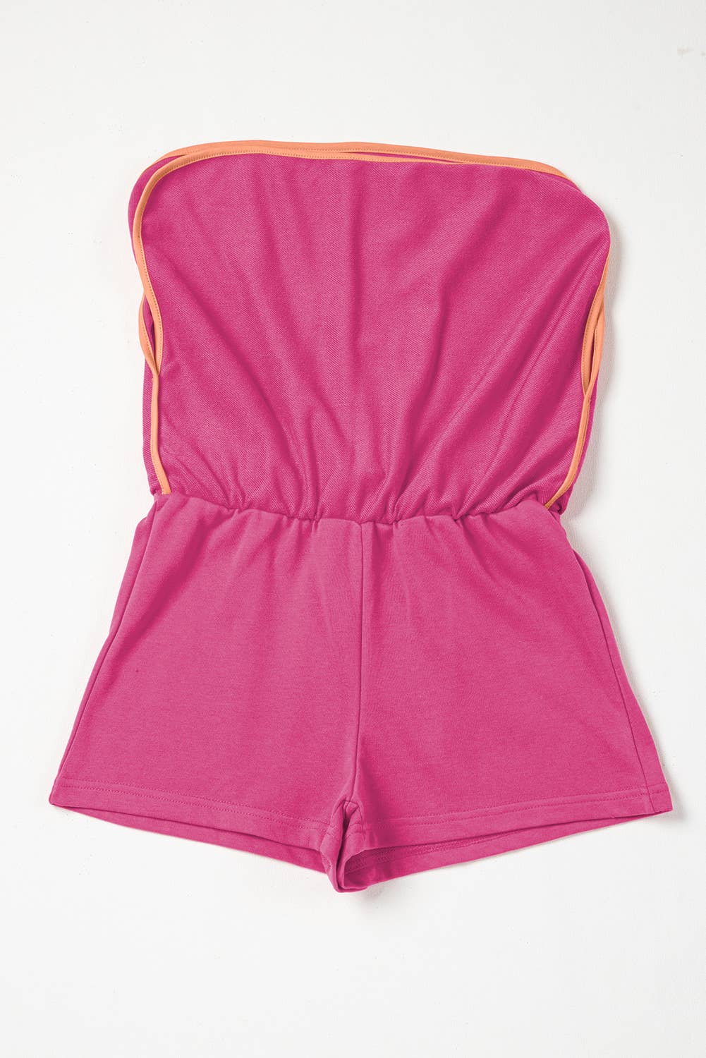 Color Contrast Loose Pullover and Lace-up Waist Skort Set