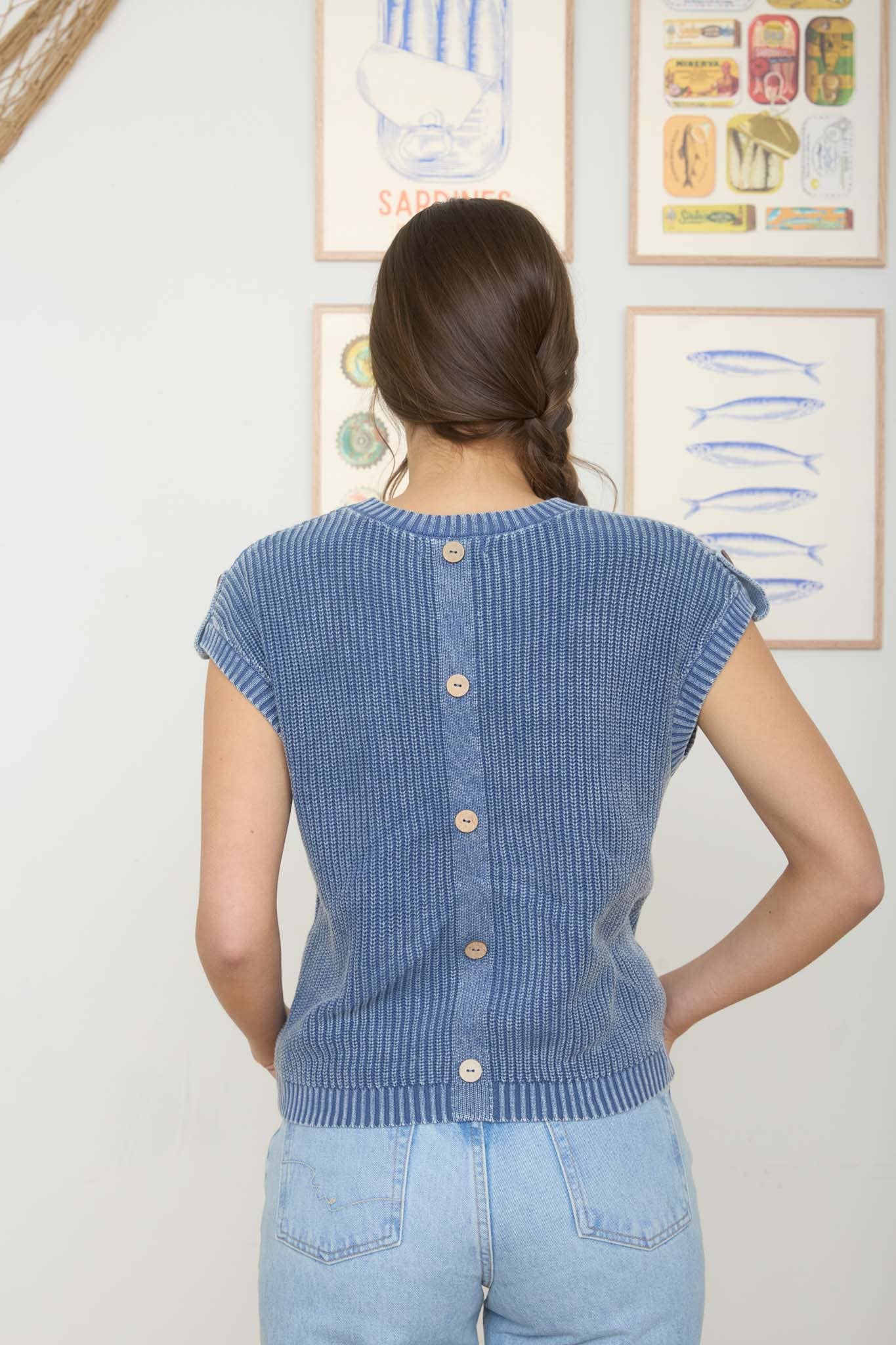 Bue Knit Top