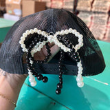 Beaded Trucker Hat Bow
