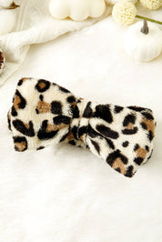 Leopard Print Bow Knot Wide Elastic Headband Gifts