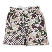 Camo Waffle Drip Shorts - YOUTH