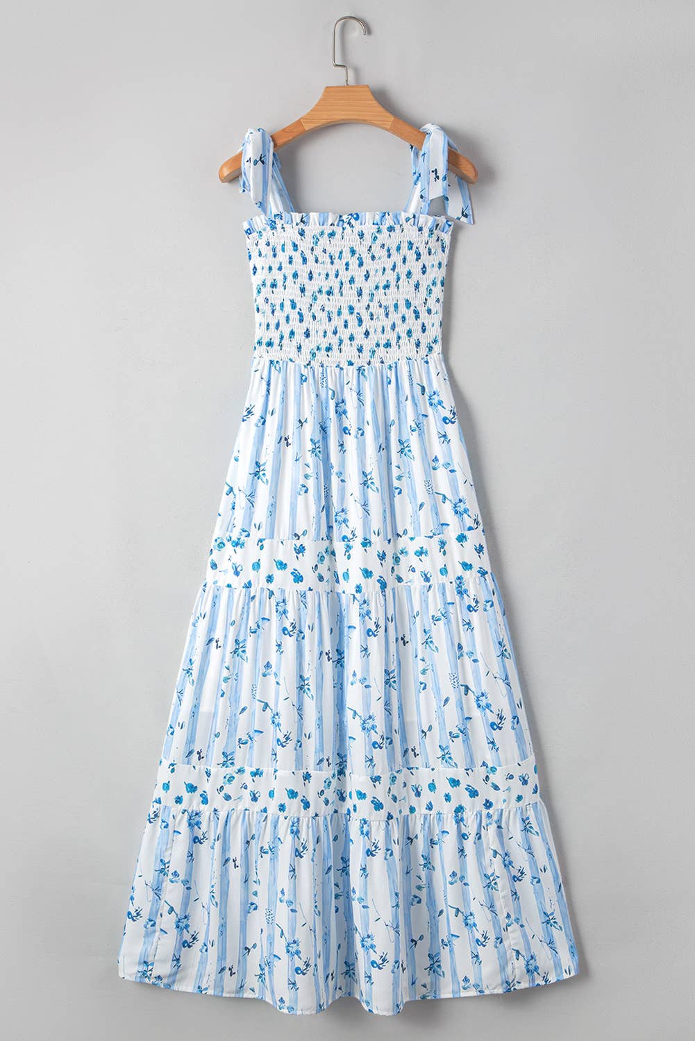 Blue Floral Maxi Dress