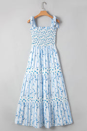 Blue Floral Maxi Dress