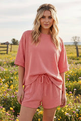 Ribbed Knit Lounge Set