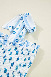Blue Floral Maxi Dress