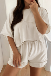 Textured Short Set