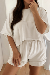 Textured Short Set