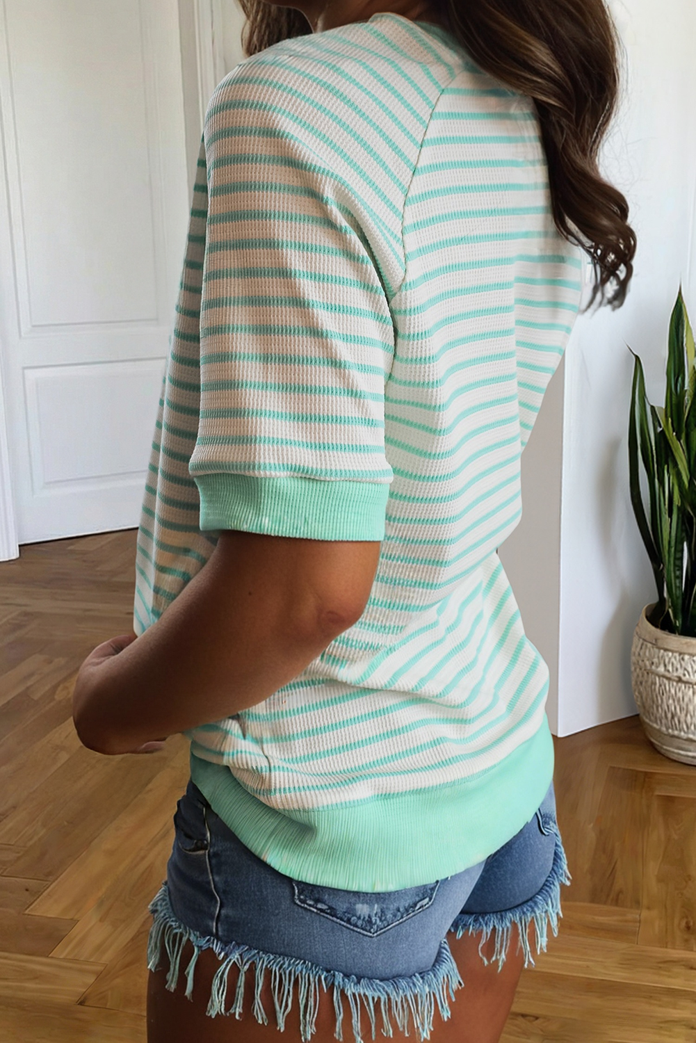 Stripe Colorblock Trim Short Sleeve Tee SS26 | S-XL