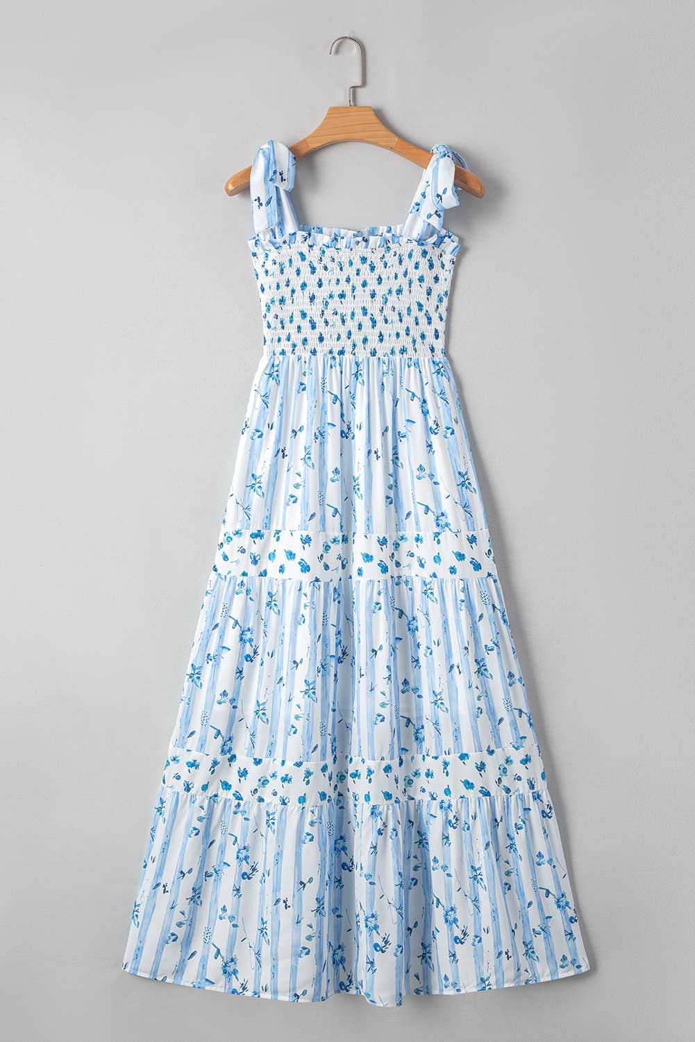 Blue Floral Maxi Dress