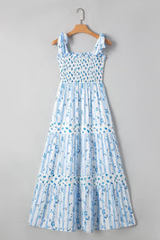 Blue Floral Maxi Dress