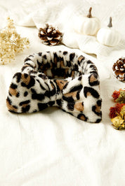 Leopard Print Bow Knot Wide Elastic Headband Gifts