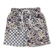 Camo Waffle Drip Shorts - YOUTH