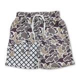 Camo Waffle Drip Shorts - YOUTH
