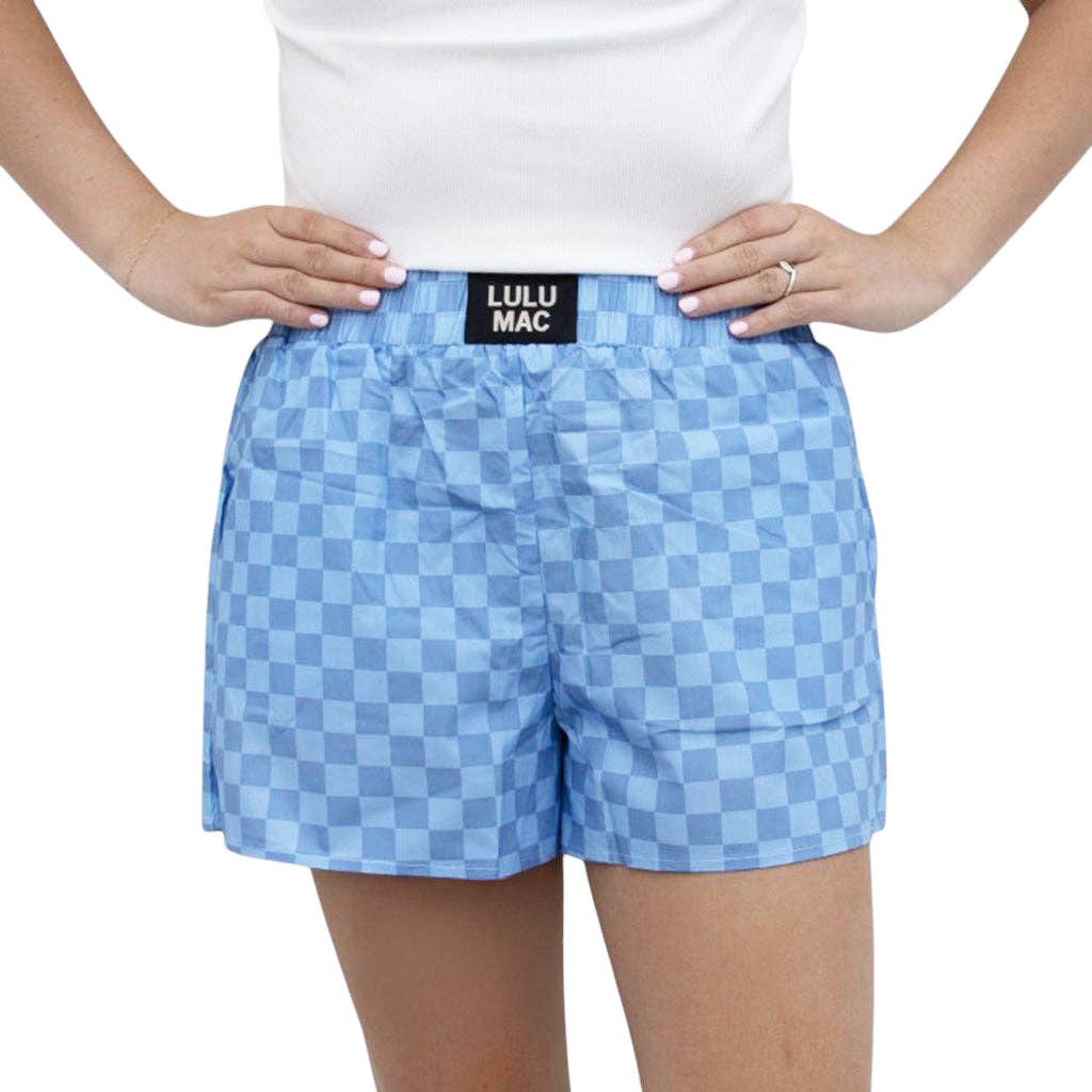 Boxer Short - Blue Checkered