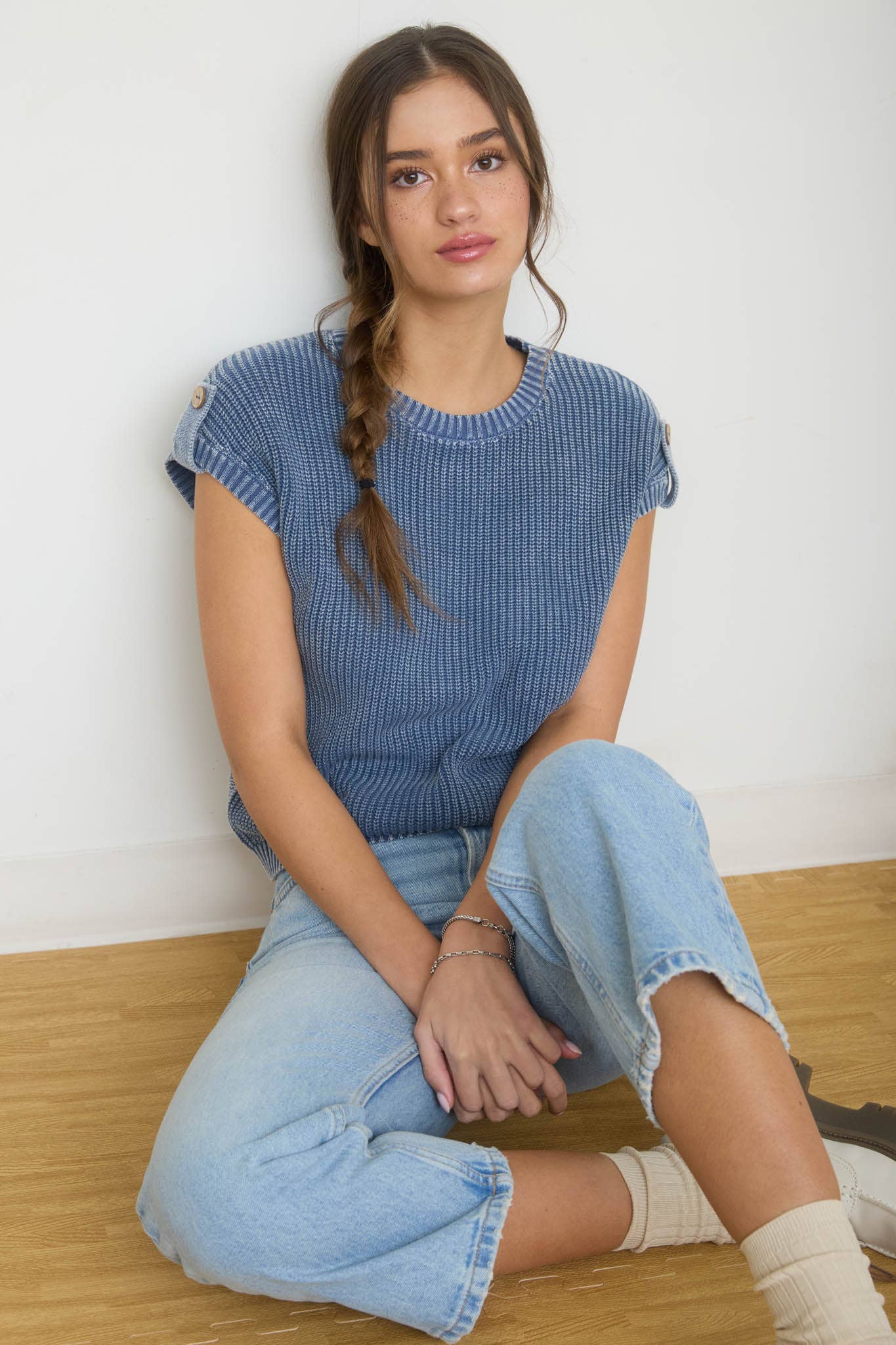 Bue Knit Top