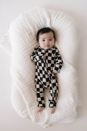 Black Checkerboard PJ's